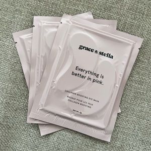 Grace and Stella Pink Collagen Eye Masks